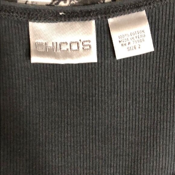 Used Coldwater Creek sheer floral button up - Picture 10 of 11